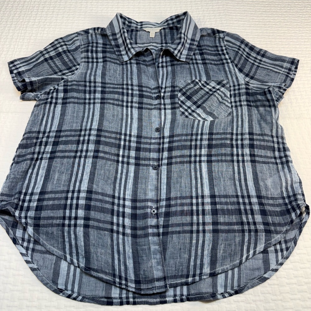 Lucky Brand Blue Plaid Shirt